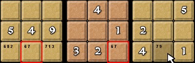 An example Naked Subset